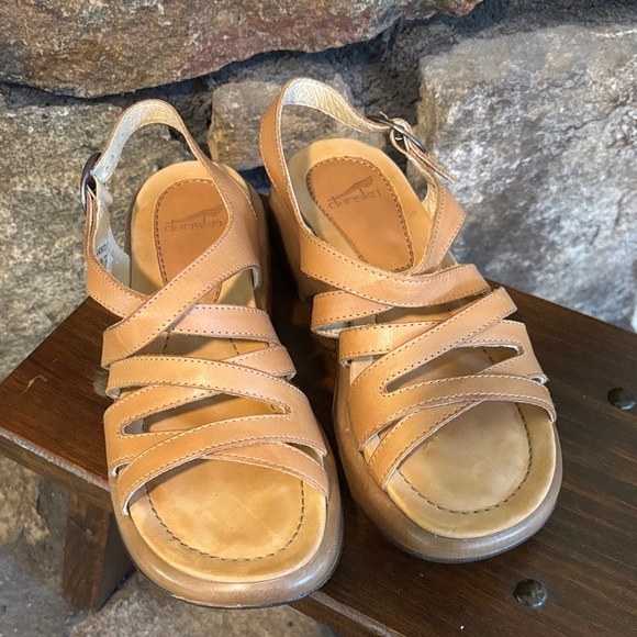 DANSKO size 37 Lolita Sandals in Honey NWOT - Picture 2 of 6